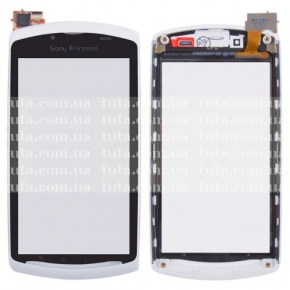 Сенсорный экран (тачскрин) для Sony Ericsson R800 Xperia Play с передней панелью, белый